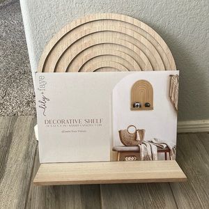 Lily + Faye decorative wooden rainbow shelf NEW